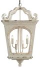 A & B Home Bellamy White Streetlight Chandelier-1