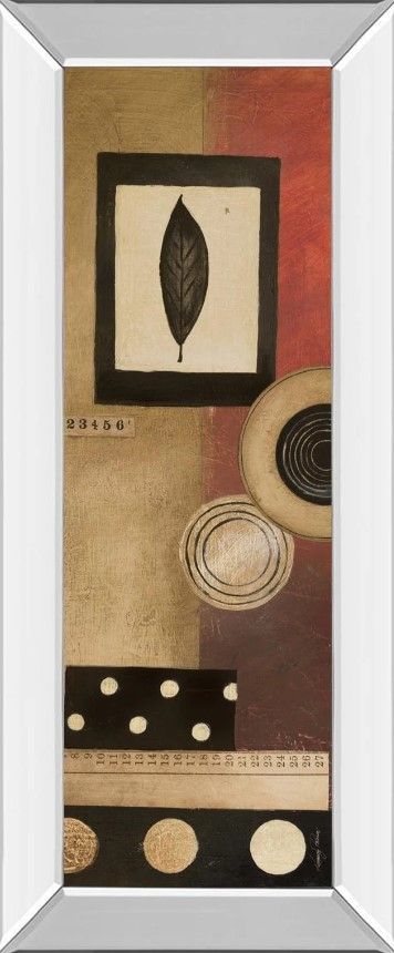 Classy Art Radius Panel I by Kimberly Poloson Mirror Framed Wall Art-0