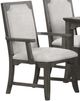 New Classic® Home Furnishings Lisbon Gray Dining Arm Chair-0