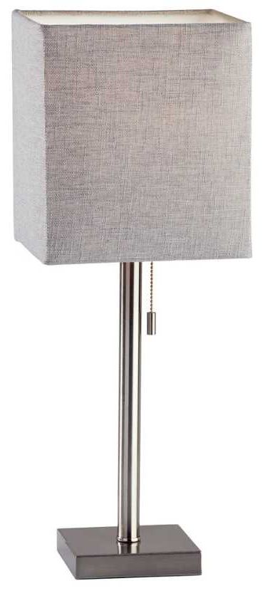 Adesso® Estelle Brushed Steel Table Lamp-0