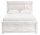 Signature Design by Ashley® Makidern Whitewash Queen Panel Bed with 2-Drawer Storage-3
