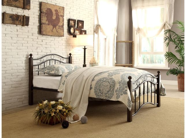 Mazin Furniture Averny Twin Metal Platform Bed-0