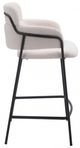 Zuo® Modern Marcel 2-Piece Black/Cream Counter Stool Set-2