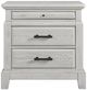 Bernards Bellamy Lane Whitewash 2-Drawer Nightstand-2