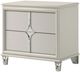 Coaster® Olivia Pearl White Bedside Table Nightstand -2