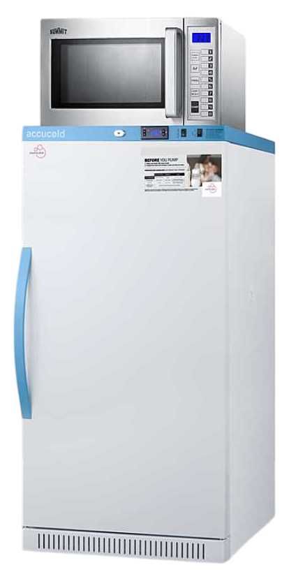 Summit® White MOMCUBE Breast Milk Refrigerator with Microwave-1