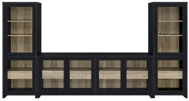 Coaster® Denison 3-Piece Black Entertainment Center-0