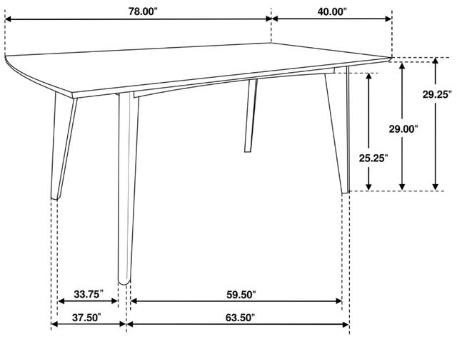 Coaster® Malone 5-Piece Dark Walnut/Gray Dining Set-2