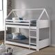 Powell® Georgie White Twin/Twin Youth House Bunk Bed-1