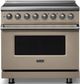 Viking® 5 Series 36" Nantucket Pro Style Induction Range with Polished Chrome Trim-0