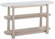 Bassett Mirror Horizons White Oak Console Table with White Top-0