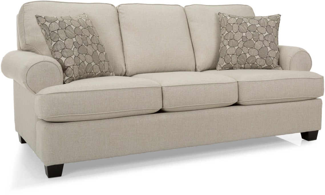 Decor Rest Furniture Frasier Pewter Firm Sofa Colemans BrandSource Home Furnishings