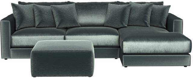 Jackson Furniture Remington 4-Piece Pine Right Arm Facing Chaise Sectional with Ottoman-3