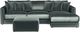 Jackson Furniture Remington 4-Piece Pine Right Arm Facing Chaise Sectional with Ottoman-1