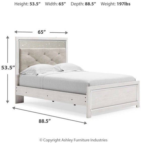 Signature Design by Ashley® Altyra White Youth Full Panel Bed-3