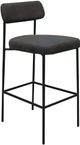 International Furniture Direct Salamanca Carbon Black Upholstered Barstool-0