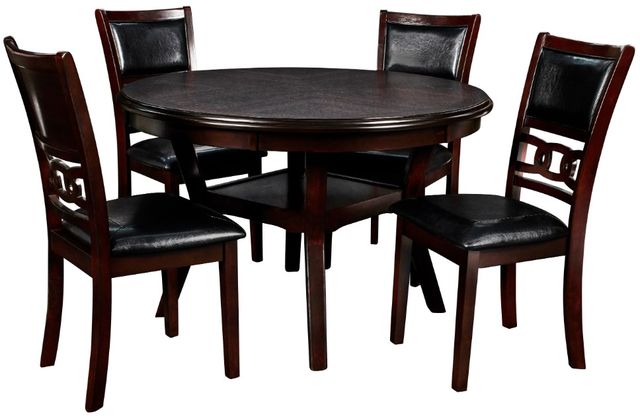 New Classic® Home Furnishings Gia 5-Piece Ebony Round Dining Set-0