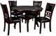 New Classic® Home Furnishings Gia 5-Piece Ebony Round Dining Set-0