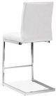 Mazin Furniture Shirelle White Counter Side Dining Chair-2