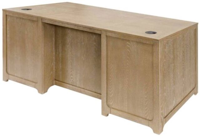 Martin Furniture Canyon Drive Natural Oak Double Pedestal Desk-3