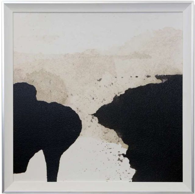 Stylecraft Ink Cliff I Beige/Black/White Wall Art -0