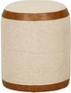 TOV Furniture Huche Natural/Saddle Brown Oval Pouf-5