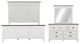 Liberty Furniture Allyson Park 3-Piece Charcoal/Wirebrushed White King Panel Bed Set-0