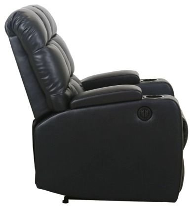 Signature Design by Ashley® Kennebec Black Power Recliner-3