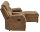 Global Furniture USA U6980 2-Piece Brown Camel Manual Reclining Sectional with Chaise-5