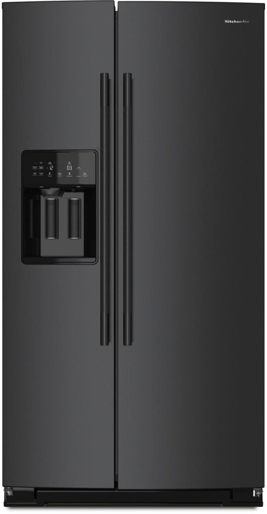 KitchenAid® 36" 20.8 Cu. Ft. Black Ore Counter Depth Side-by-Side Refrigerator with Exterior Ice and Water Dispenser-0