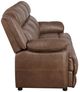 Coaster® Ellington Dark Brown Upholstered Padded Arm Sofa-2