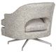 Fairfield® Customizable Jamie Memory Swivel Chair with Nickel Legs-3