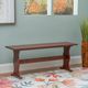 Linon Chelsea Walnut Nook Simple Bench-1