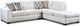 Peak Living Worland 3-Piece Snow Left-Arm Facing Loveseat Sectional and Chaise-0