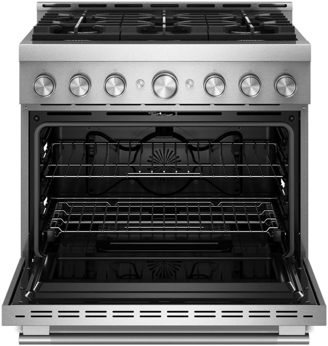 KitchenAid® 36" Stainless Steel 6 Burner Pro Style Gas Range with No Preheat Air Fry Mode-1