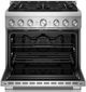 KitchenAid® 36" Stainless Steel 6 Burner Pro Style Gas Range with No Preheat Air Fry Mode-1