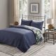 Olliix by Madison Park Timber 3 Piece Green and Navy Full/Queen Reversible Printed Coverlet Set-2
