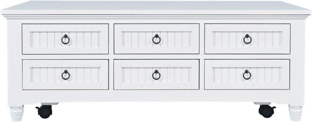 Jofran Inc. Westport White Castered Lift Top Table-1