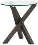 Magnussen Home® Jax Carbon Shadow Round End Table-1