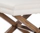 Durham Furniture Escarpment Solid Accents Stone Dust/Evere Ivory Bench/Fabric-1