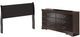 Signature Design by Ashley® Huey Vineyard 2-Piece Black Queen Sleigh Headboard Bed with Dresser-0