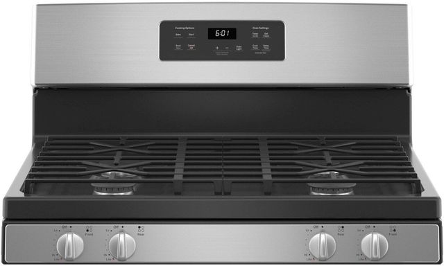 GE® 30" Stainless Steel Freestanding Gas Range-3