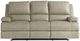 Bassett® Furniture Club Level Parsons Flax Leather Motion Sofa with Power -1