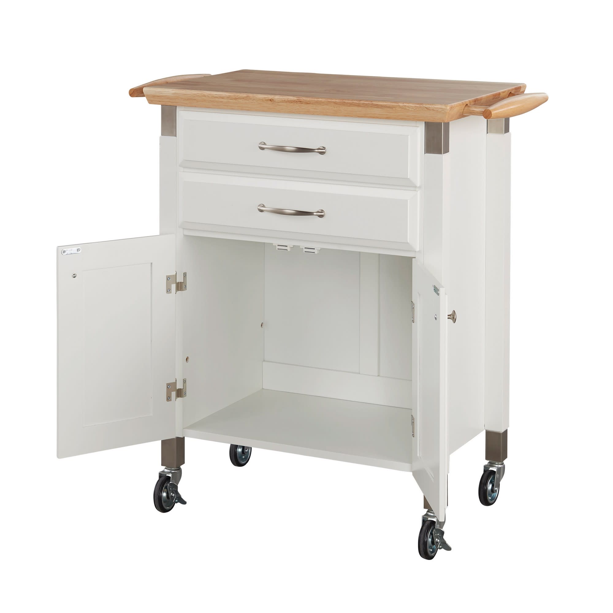 homestyles Dolly Madison White Kitchen Cart - Thumbnail 2