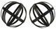 A & B Home 2-Piece Black Decorative Bamboo Ball Set-0