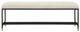 Uttermost® Halston Matte Black/Off-White Bench-2
