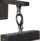 Crestview Collection Aimes Dark Bronze/White Wall Sconce with LED Light-1