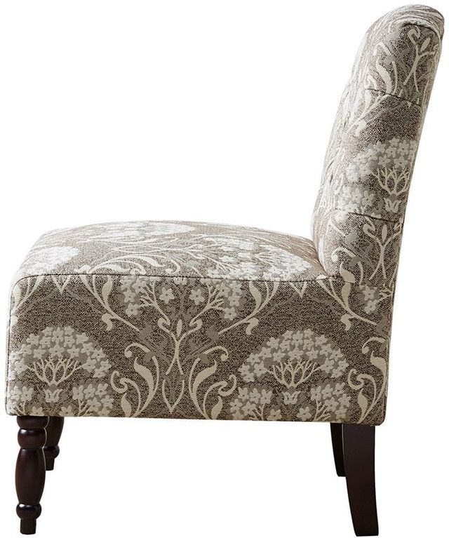 Olliix by Madison Park Taupe Lola Tufted Armless Chair-1