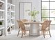 A.R.T. Furniture® Post Accent White Dining Table with Chestnut Base-1
