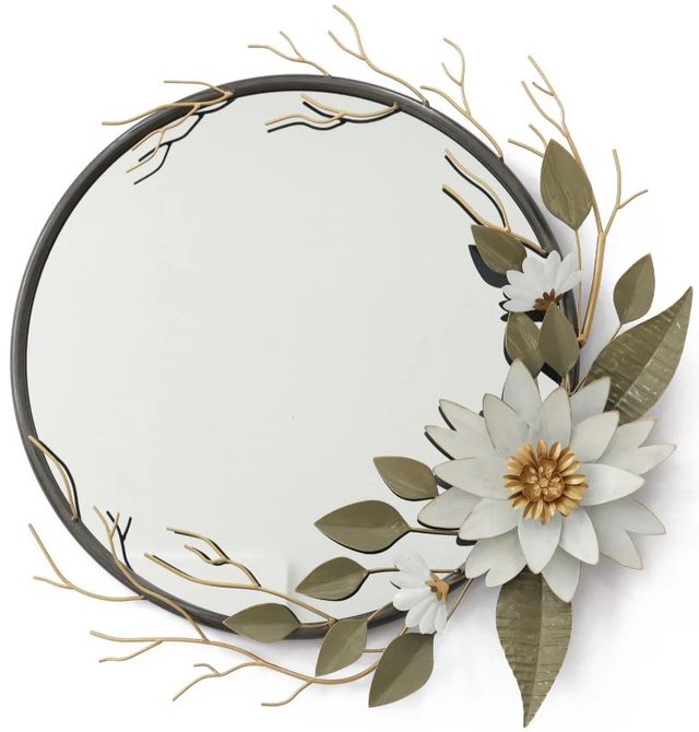 Classy Art Chrome/Gold/Gunmetal/Iron/White Wall Mirror-0